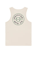 Brixton Crest Tank Top in Beige - Débardeur Brixton Crest en Beige - Brixton Crest 米色背心 - Brixton Crest Tanktop in Beige - Brixton Crest 탱크탑베이지 색상 - Canotta Brixton Crest in beige