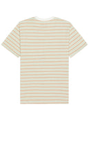 Brixton Hilt Alpha Line Short Sleeve Tee in Tan