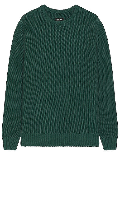 Brixton Jacques Waffle Knit Sweater in Dark Green - Brixton Jacques Pull en tricot gaufré en vert foncé - Brixton Jacques 深绿色华夫格针织毛衣 - Brixton Jacques Waffelstrickpullover in Dunkelgrün - Brixton Jacques 와플 니트 스웨터 - Maglione lavorato a maglia Brixton Jacques Waffle in verde scuro