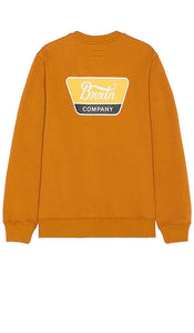 Brixton Linwood Crew in Brown - Ras du cou Brixton Linwood en marron - Brixton Linwood 棕色圆领衫 - Brixton Linwood Crew in Braun - Brixton Linwood 크루 브라운 색상 - Equipaggio Brixton Linwood in marrone