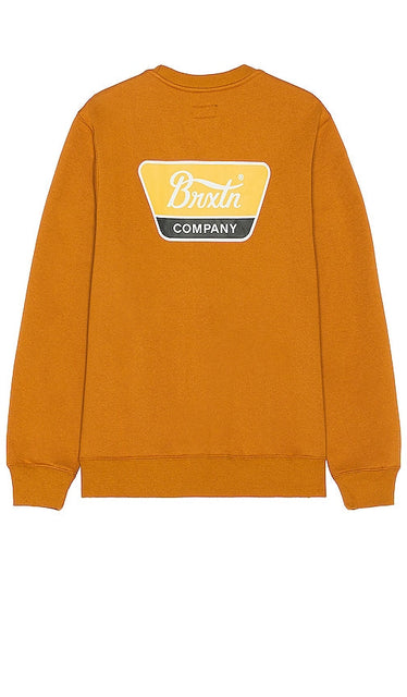Brixton Linwood Crew in Brown - Ras du cou Brixton Linwood en marron - Brixton Linwood 棕色圆领衫 - Brixton Linwood Crew in Braun - Brixton Linwood 크루 브라운 색상 - Equipaggio Brixton Linwood in marrone