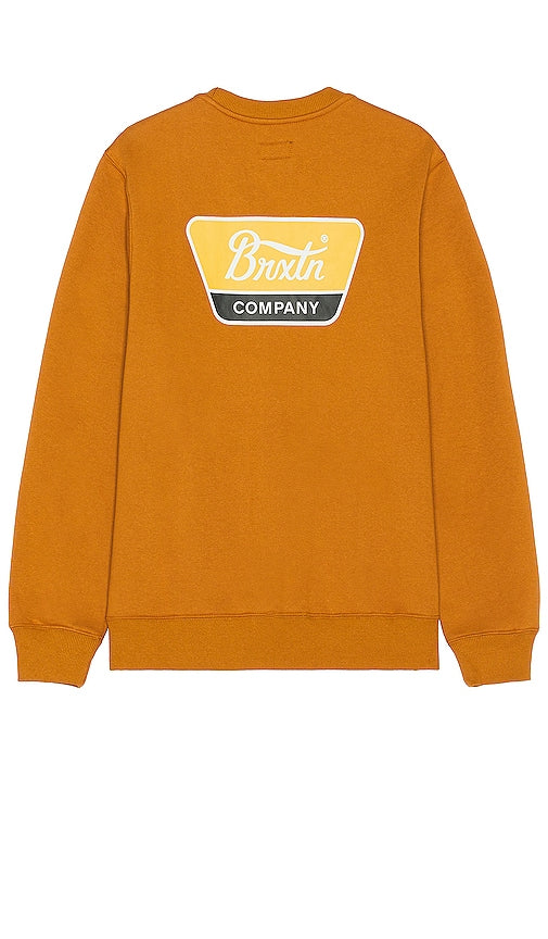 Brixton Linwood Crew in Brown - Ras du cou Brixton Linwood en marron - Brixton Linwood 棕色圆领衫 - Brixton Linwood Crew in Braun - Brixton Linwood 크루 브라운 색상 - Equipaggio Brixton Linwood in marrone