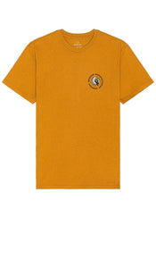 Brixton Rival Stamp Tee in Orange