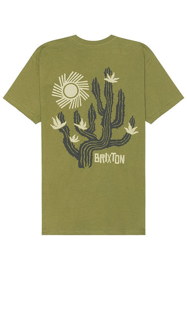 Brixton Valley Short Sleeve Tailored Tee in Green - Brixton Valley - T-shirt ajusté à manches courtes en vert - Brixton Valley 绿色短袖定制 T 恤 - Brixton Valley Kurzarm-T-Shirt in Grün - Brixton Valley 반팔 테일러드 티셔츠 그린 색상 - T-shirt sartoriale a maniche corte Brixton Valley in verde