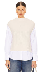 Brochu Walker Joni Layered Looker in Cream - Brochu Walker Joni Looker superposé en crème - Brochu Walker Joni 奶油色分层造型 - Brochu Walker Joni Layered Looker in Creme - Brochu Walker 조니 레이어드 루커 크림 색상 - Brochu Walker Joni Looker a strati in crema