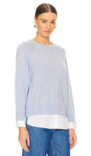 Brochu Walker Knit Sweatshirt Looker in Baby Blue