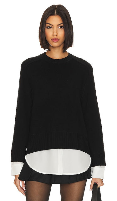 Brochu Walker Parson Crew Looker in Black - Brochu Walker Parson Crew Looker en noir - Brochu Walker Parson 黑色圆领造型 - Brochu Walker Parson Crew Looker in Schwarz - Brochu Walker 파슨 크루 루커 블랙 색상 - Brochu Walker Parson Crew Looker in nero