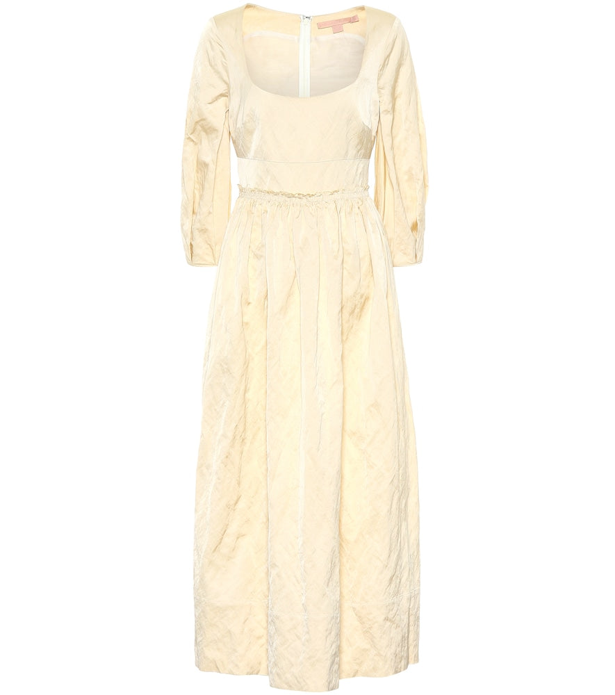 Brock Collection Ondina satin midi dress. Brock Collection Ondina 缎面中长连衣裙