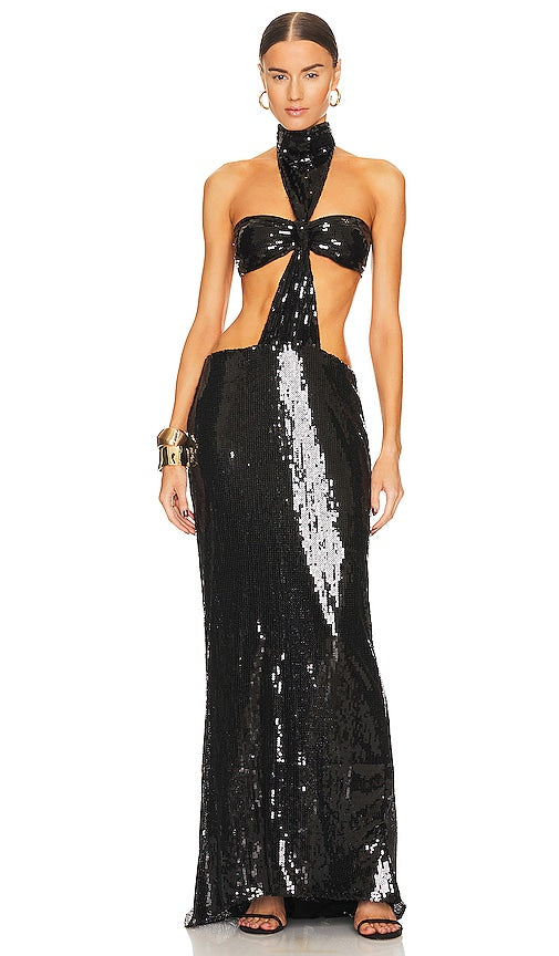 Bronx and Banco Cross Noir Gown in Black - Robe Bronx and Banco Cross Noir en noir - Bronx and Banco Cross Noir 黑色礼服 - Bronx und Banco Cross Noir Kleid in Schwarz - Bronx and Banco Cross Noir 가운 블랙 색상 - Abito Bronx e Banco Cross Noir in nero