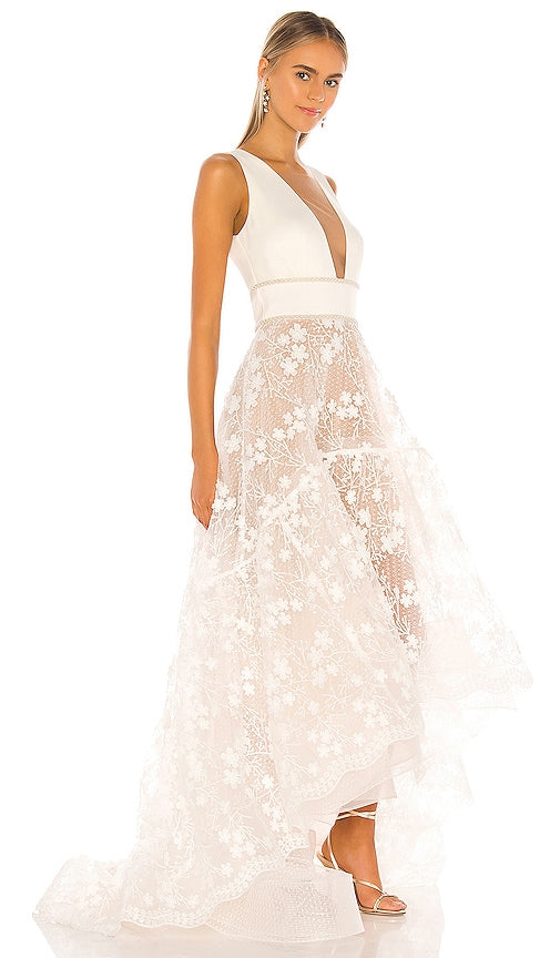 Bronx and Banco Fiona Bridal Gown in White