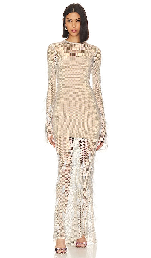 Bronx and Banco Giza Gown in Cream - Robe Bronx et Banco Giza en crème - 布朗克斯和吉萨银行奶油色礼服 - Bronx und Banco Giza Kleid in Creme - Bronx and Banco Giza 가운 - Abito Bronx e Banco Giza color crema