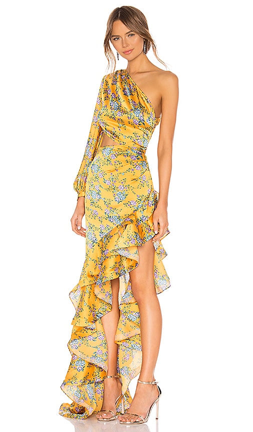 Bronx and Banco Hanna Gown in Yellow