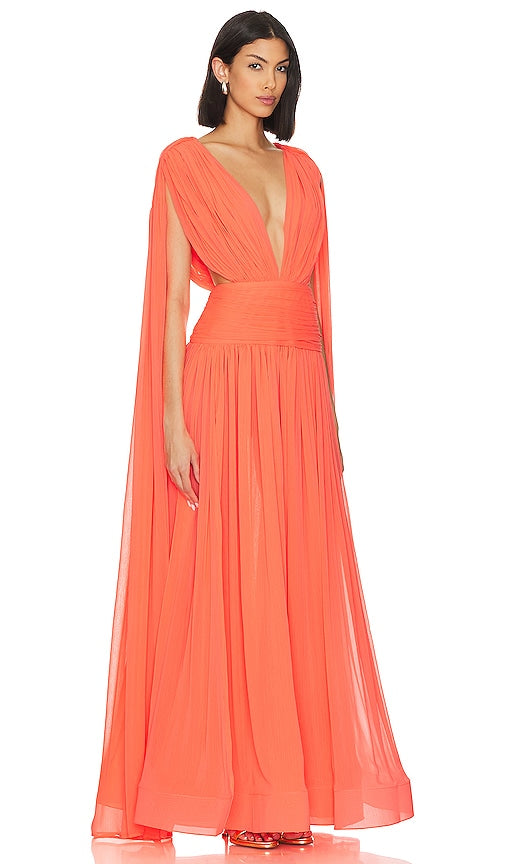Bronx and Banco Japera Sleeveless Gown in Coral
