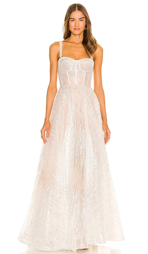 Bronx and Banco Mademoiselle Bridal Gown in Cream