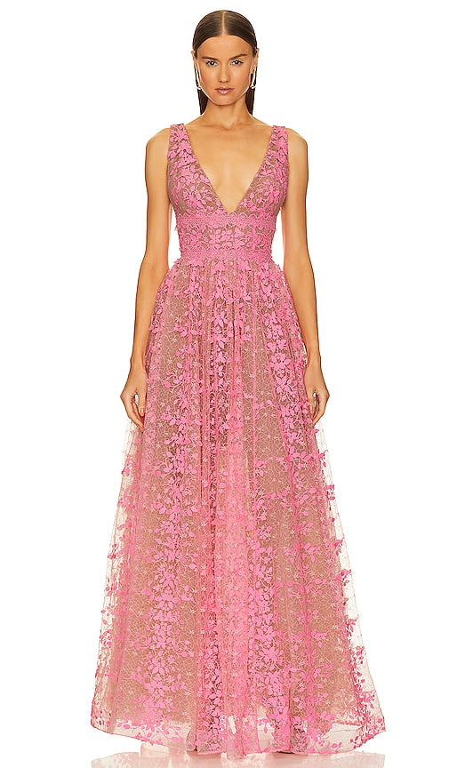 Bronx and Banco Megan Gown in Pink - Robe Megan Bronx et Banco en rose - 布朗克斯和银行梅根粉色礼服 - Bronx und Banco Megan Kleid in Rosa - Bronx and Banco Megan 가운 핑크 색상 - Abito Megan del Bronx e del Banco in rosa
