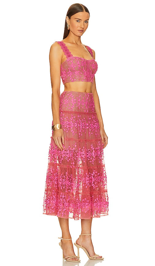 Bronx and Banco Megan Two Piece Set in Pink
