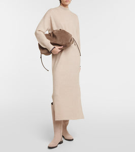 Brunello Cucinelli Alpaca and cotton midi dress