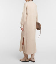 Brunello Cucinelli Alpaca and cotton midi dress