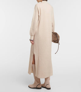 Brunello Cucinelli Alpaca and cotton midi dress