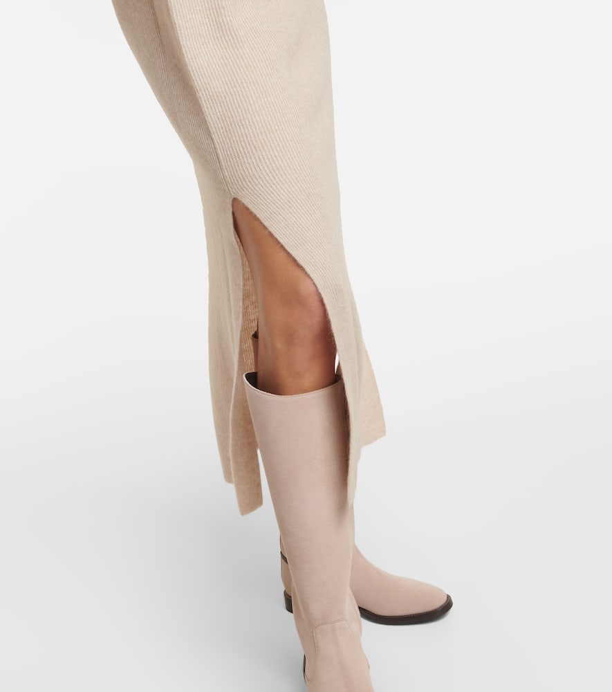 Brunello Cucinelli Alpaca and cotton midi dress