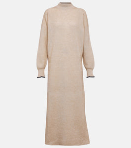 Brunello Cucinelli Alpaca and cotton midi dress