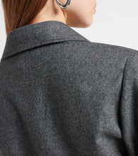 Brunello Cucinelli Balloon-sleeve flannel minidress