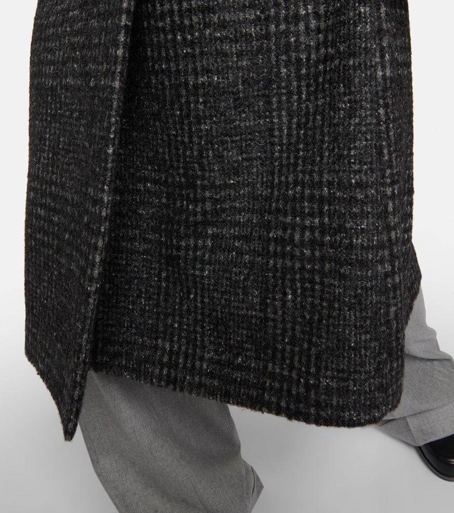 Brunello Cucinelli Checked wool-blend coat