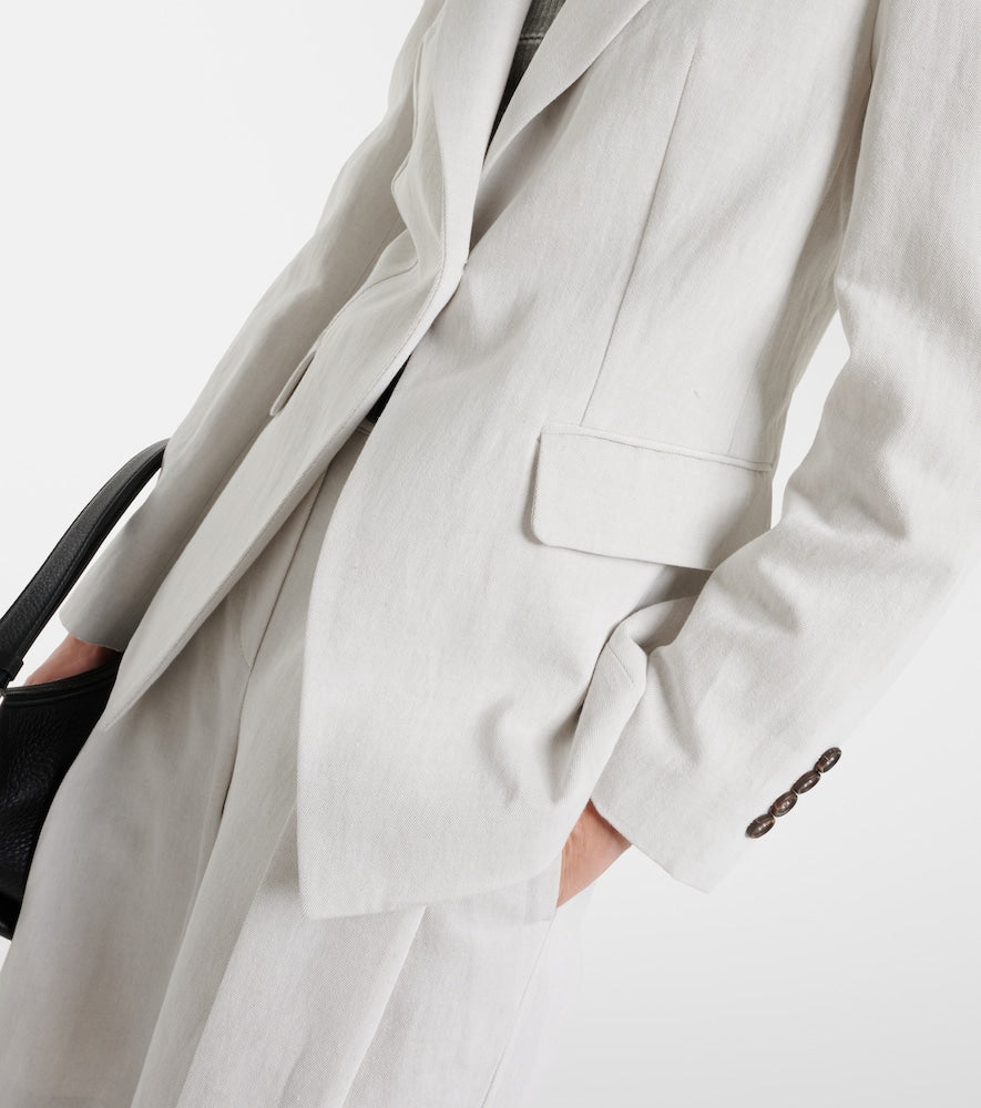 Brunello Cucinelli Cotton and linen blazer