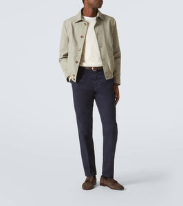 Brunello Cucinelli Cotton-blend bomber jacket