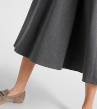 Brunello Cucinelli Cotton-blend midi skirt