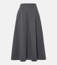 Brunello Cucinelli Cotton-blend midi skirt - Brunello Cucinelli 棉混纺中长半身裙