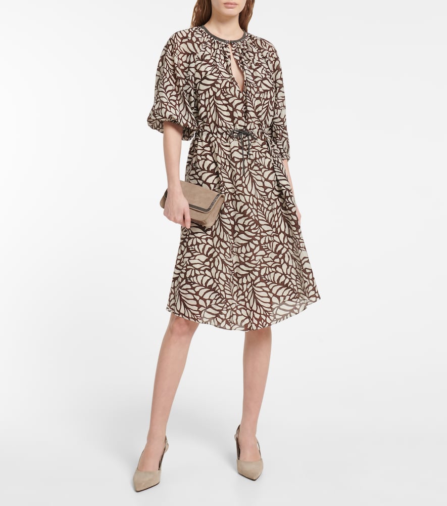 Brunello Cucinelli Cotton-blend minidress