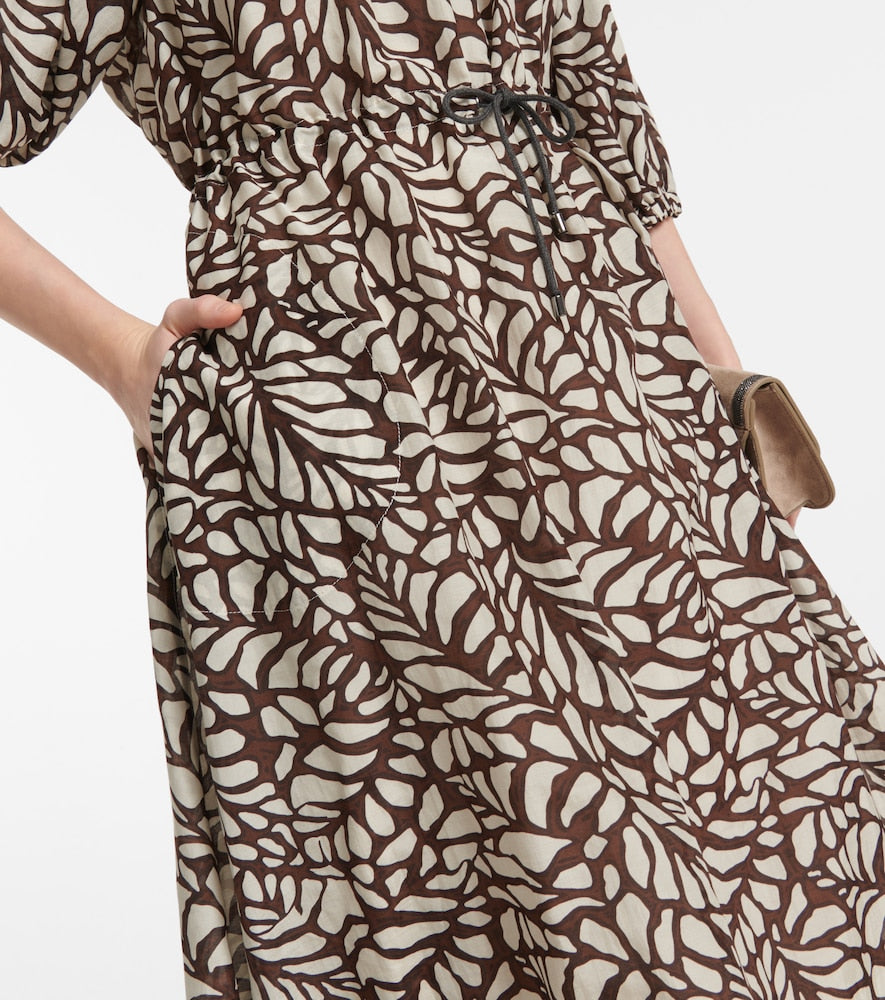 Brunello Cucinelli Cotton-blend minidress