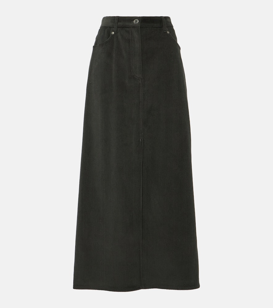 Brunello Cucinelli Cotton corduroy maxi skirt - Brunello Cucinelli 棉质灯芯绒超长半身裙