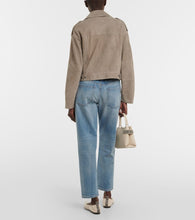 Brunello Cucinelli Cropped suede jacket