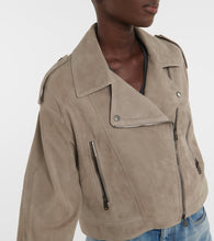 Brunello Cucinelli Cropped suede jacket