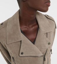 Brunello Cucinelli Cropped suede jacket