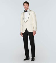 Brunello Cucinelli D√É¬©lav√É¬© silk twill tuxedo jacket