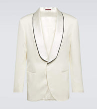 Brunello Cucinelli D√É¬©lav√É¬© silk twill tuxedo jacket