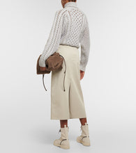 Brunello Cucinelli Denim midi skirt