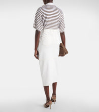 Brunello Cucinelli Denim midi skirt