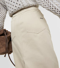 Brunello Cucinelli Denim midi skirt