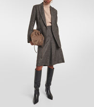 Brunello Cucinelli Double-breasted virgin wool-blend blazer