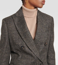 Brunello Cucinelli Double-breasted virgin wool-blend blazer