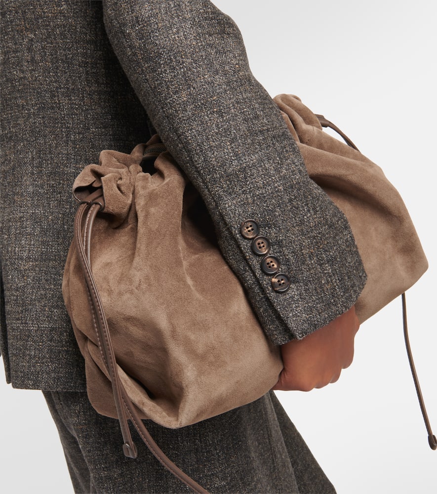 Brunello Cucinelli Double-breasted virgin wool-blend blazer