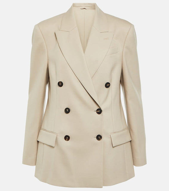 Brunello Cucinelli Double-breasted wool blazer