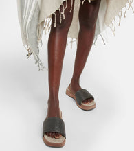 Brunello Cucinelli Embellished clog slides