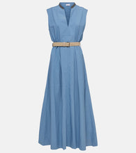 Brunello Cucinelli Embellished cotton poplin maxi dress. Brunello Cucinelli 缀饰棉质府绸长裙
