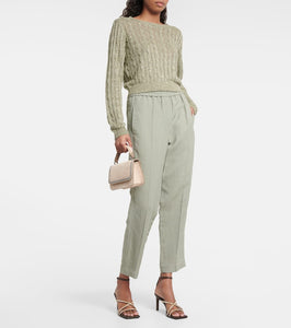 Brunello Cucinelli Embellished leather sandals