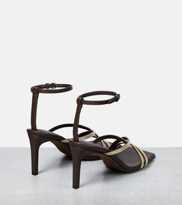 Brunello Cucinelli Embellished leather sandals